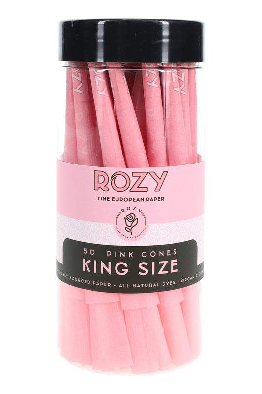 ROZY King Size Pink Pre-Rolled Cones