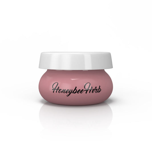 Honeybee Herb Pink Glass Dab Jar